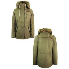 The North Face Snowboard Triclimate Hodded Green Womens Parka Jacket NF0A3L7GYZK