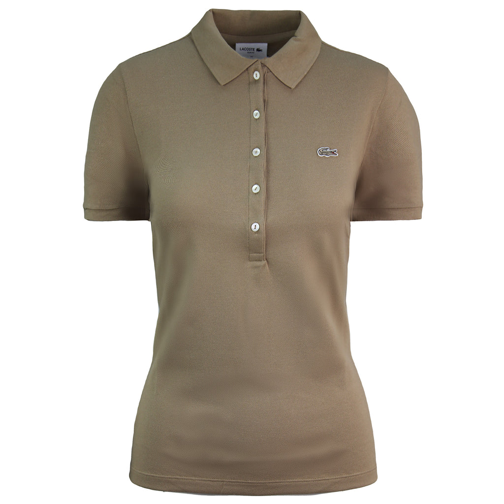 Lacoste Slim Fit Womens Brown Polo Shirt