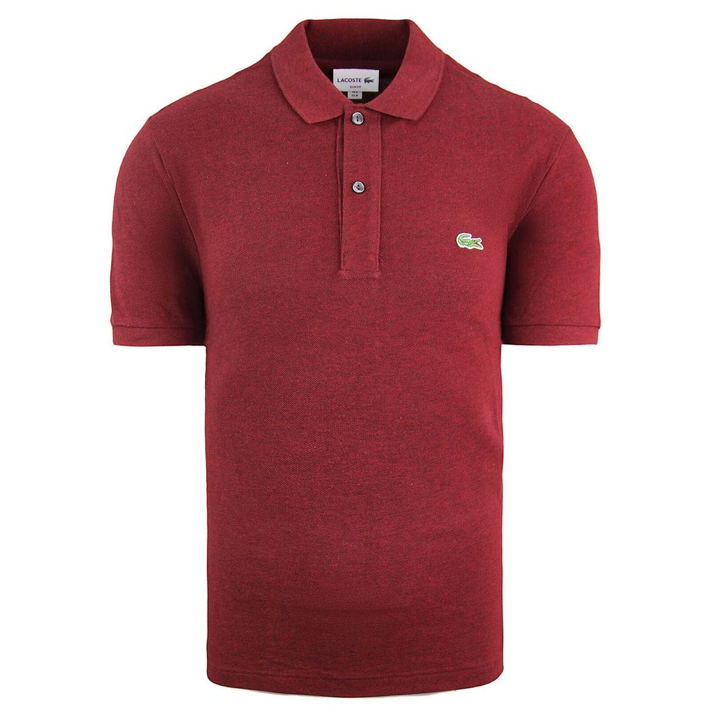 Lacoste Slim Fit Mens Burgundy Polo Shirt