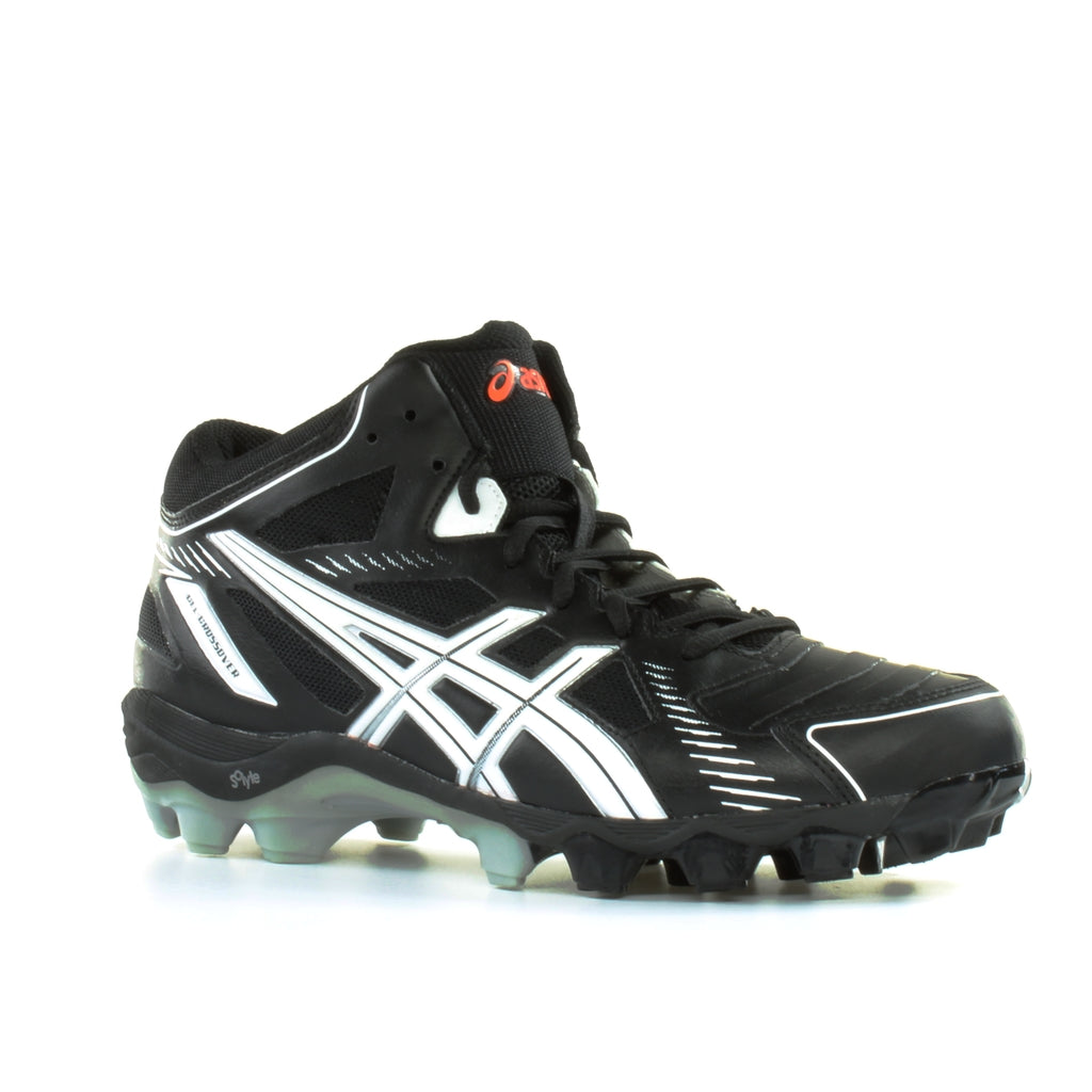 Asics Gel-Crossover 5 Turf Black White Synthetic Mens Sports Boots R50NQ 9001