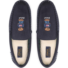 Ralph Lauren Declan Bear Mens Navy Slippers