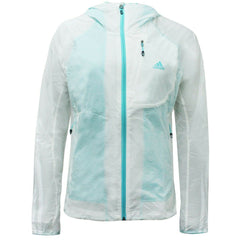 Adidas Transparent Womens White/Blue Jacket