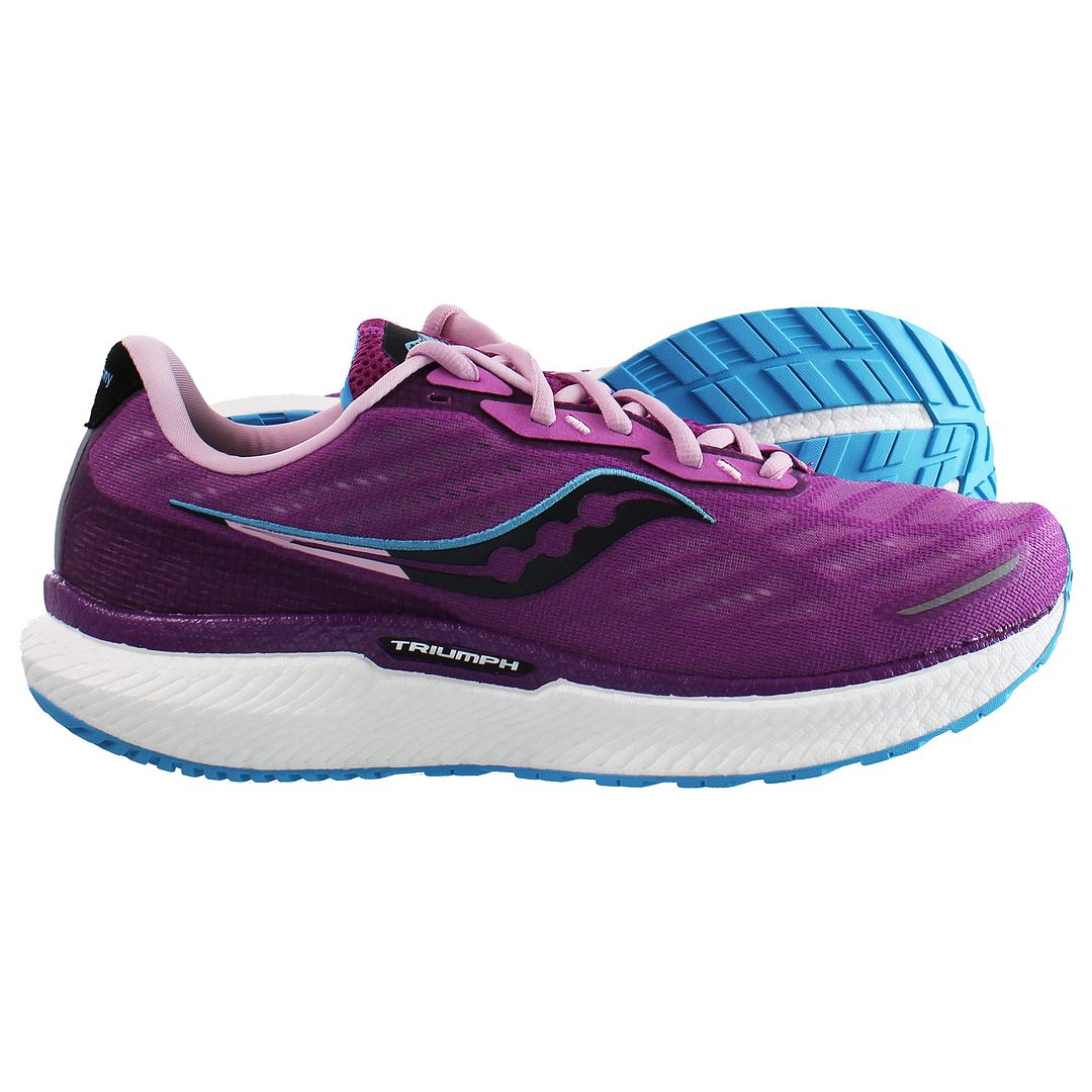 Saucony Triumph 19 Womens Purple Running Shoes