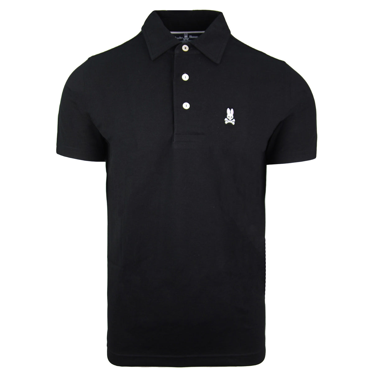 Psycho Bunny Mens Black Polo Shirt