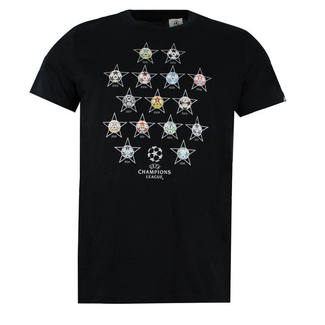 Adidas UEFA Champions League Mens Black T-Shirt