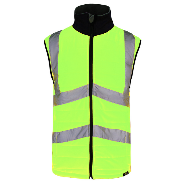 Dickies Hi-Vis Loudon Mens Yellow Reflective Vest