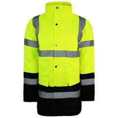 Dickies High Visibility Motorway Safety Two Tone Mens Yellow Jacket