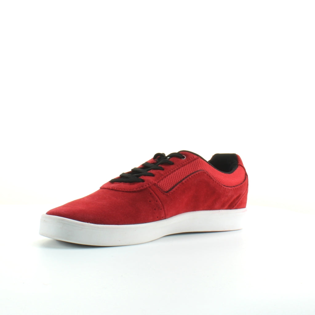 Vans LXVI Numeral Red Black Suede Leather Lace Up Unisex Trainers SEMY25