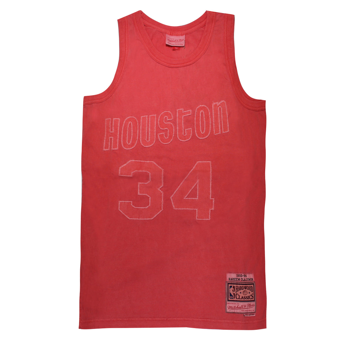 Mitchell & Ness Houston Rockets Hakeem Olajuwon 34 Washed Out Swingman Jersey