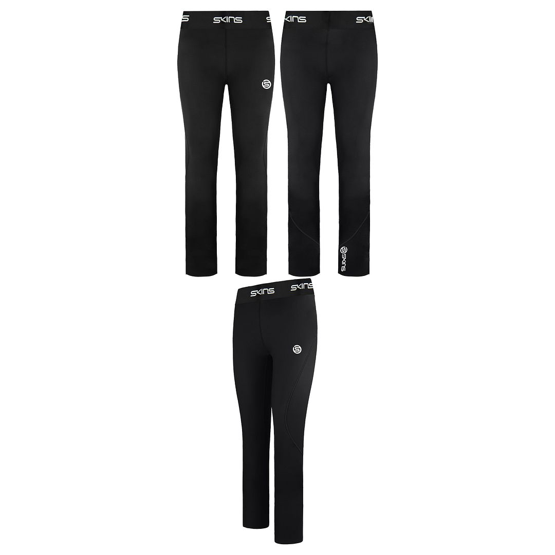 Skins Series-1 Womens 7/8 Black Leggings