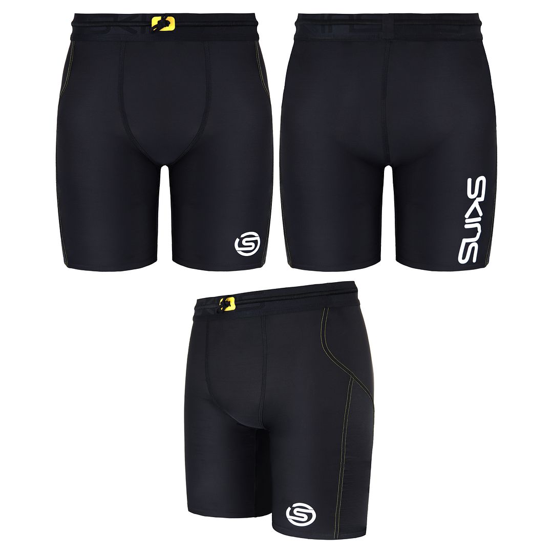 Skins Series-3 Mens Black Shorts