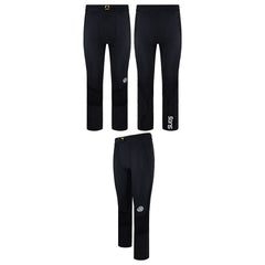 Skins Series-3 Stretch Waist Black Mens Leggings