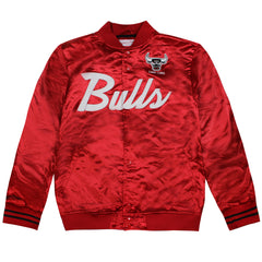 Mitchell & Ness Chicago Bulls Special Script Lightweight Satin Red Jacket