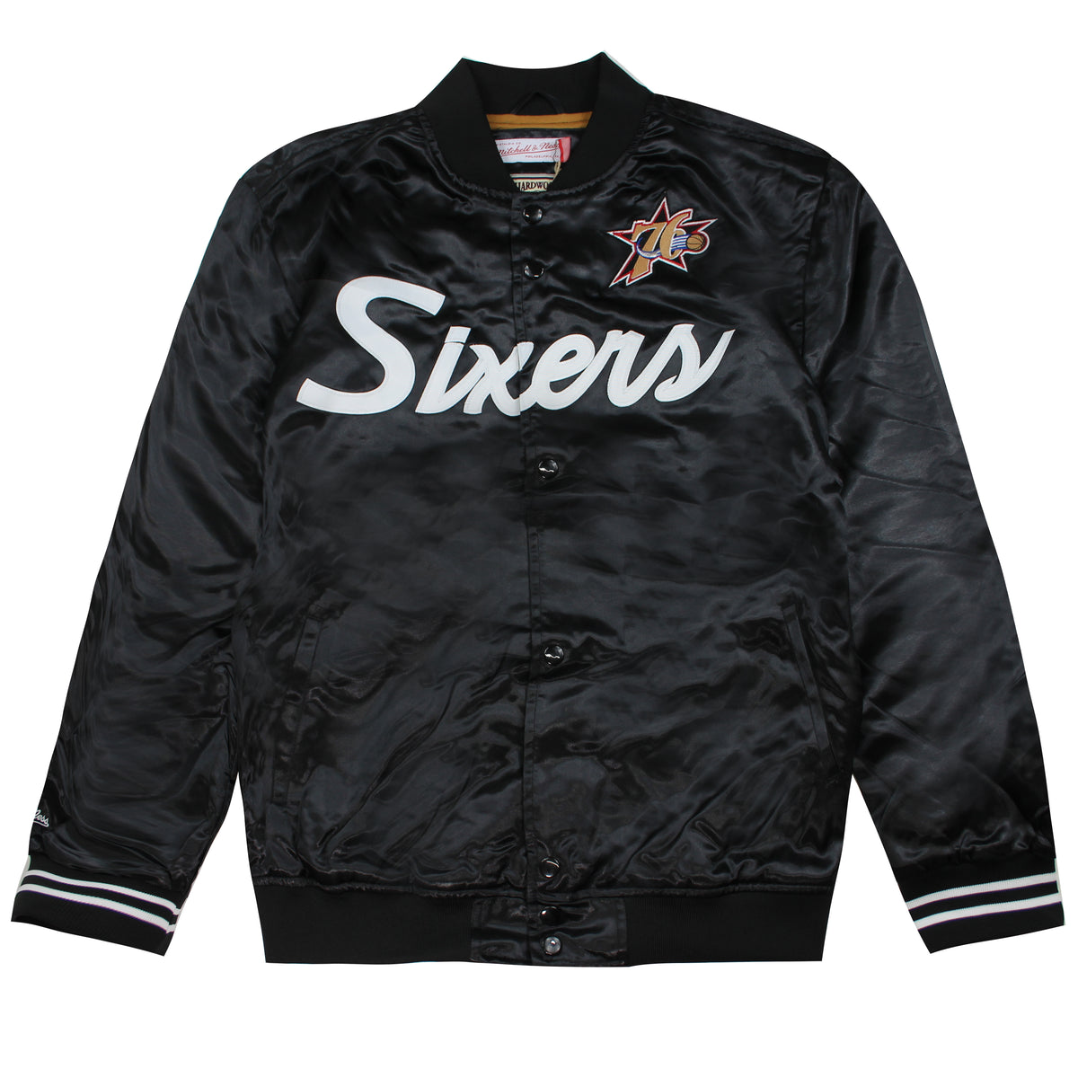 Mitchell & Ness Philadelphia 76ers Special Script Lightweight Satin Jacket