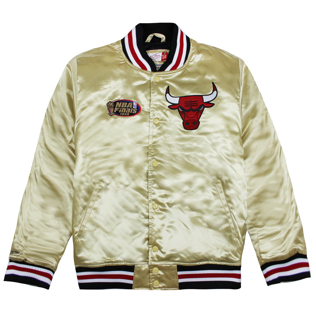 Mitchell & Ness NBA Championship Satin Chicago Bulls Bomber Jacket