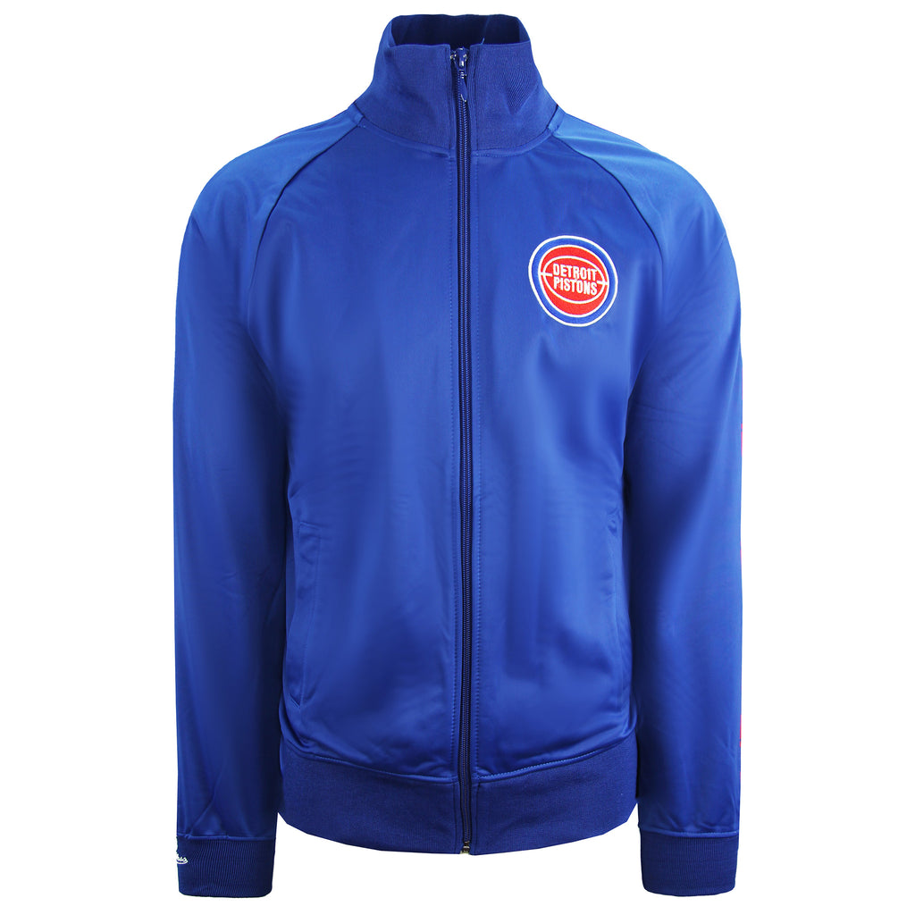 Mitchell & Ness Detroit Pistons Mens Blue Track Jacket