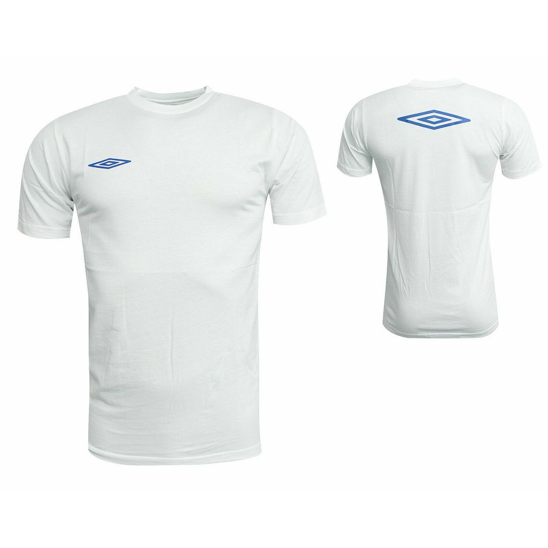 Umbro Plain Mens White T-Shirt