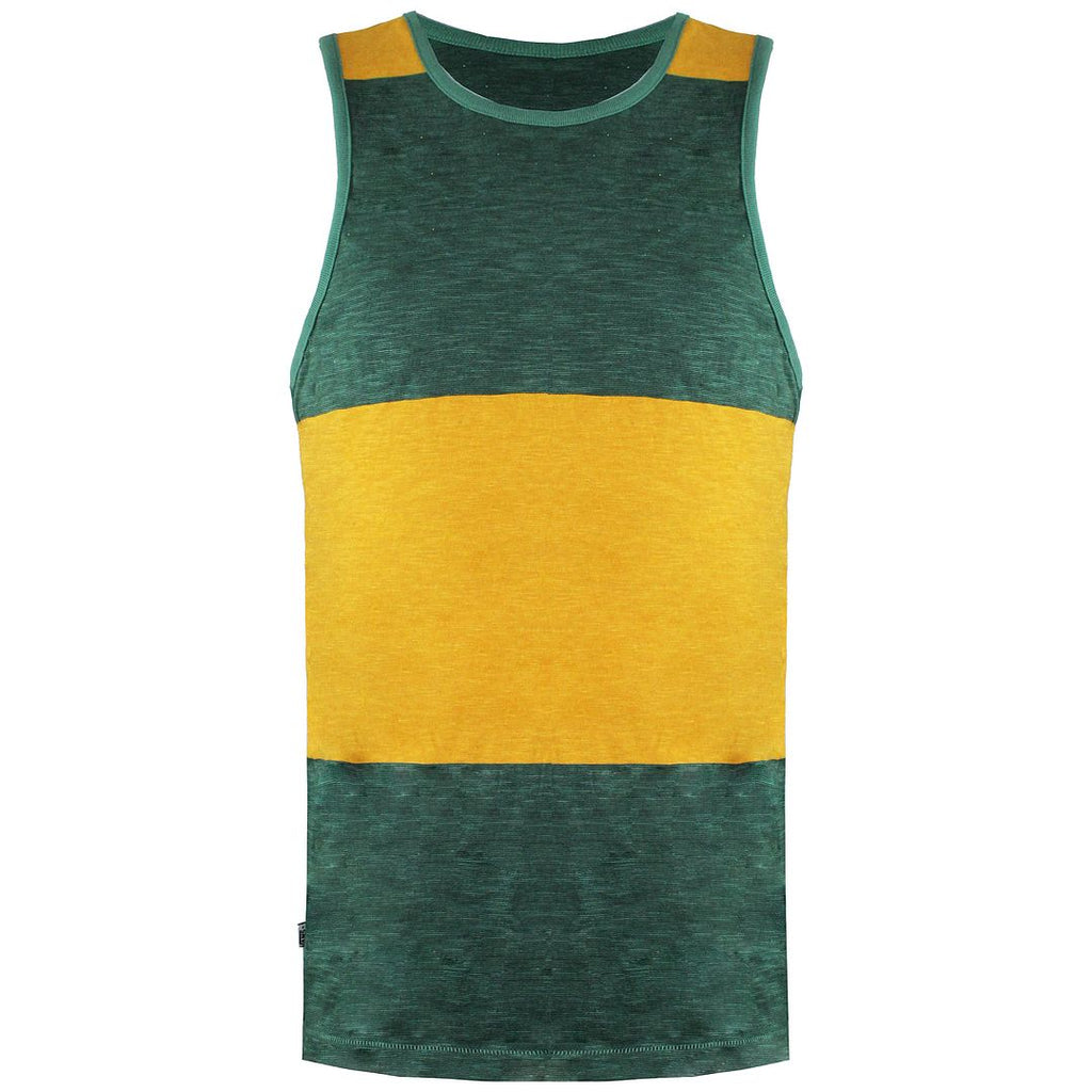 Vans Off The Wall Green/Yellow Mens Tank Top