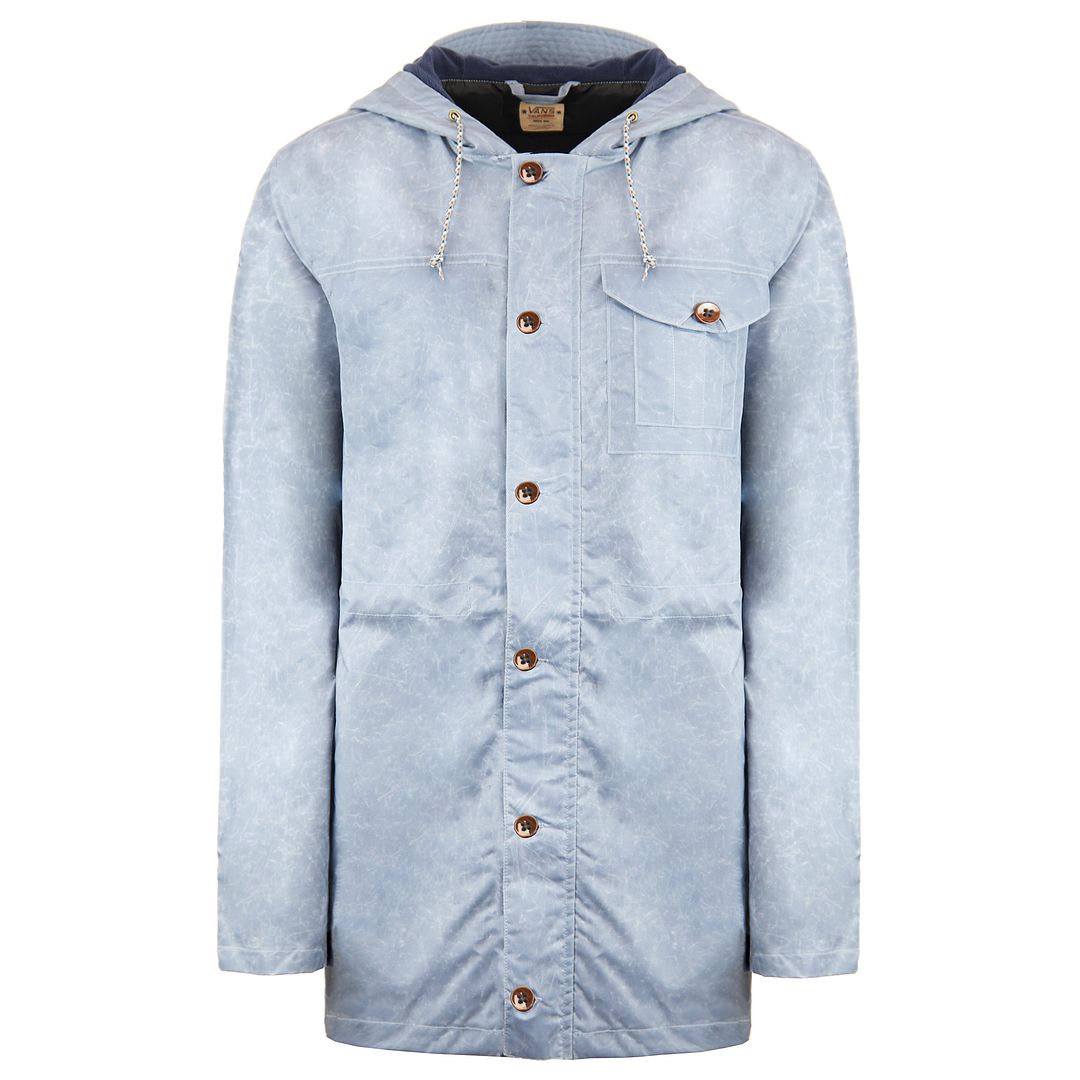 Vans Off The Wall OTW Mens Dusty Blue Parka Jacket