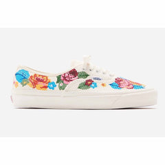 Vans Authentic Needlepoint 44 DX Floral Mens White Plimsolls