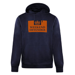 Weekend Offender Garrison Mens Navy/Orange Hoodie