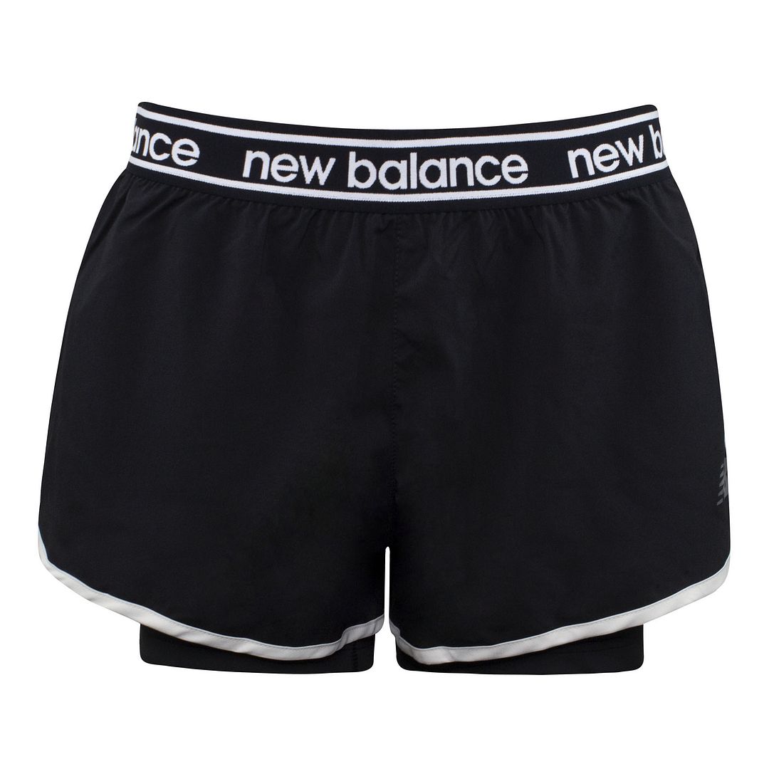 New Balance Relentless 2in Womens Black Running Shorts