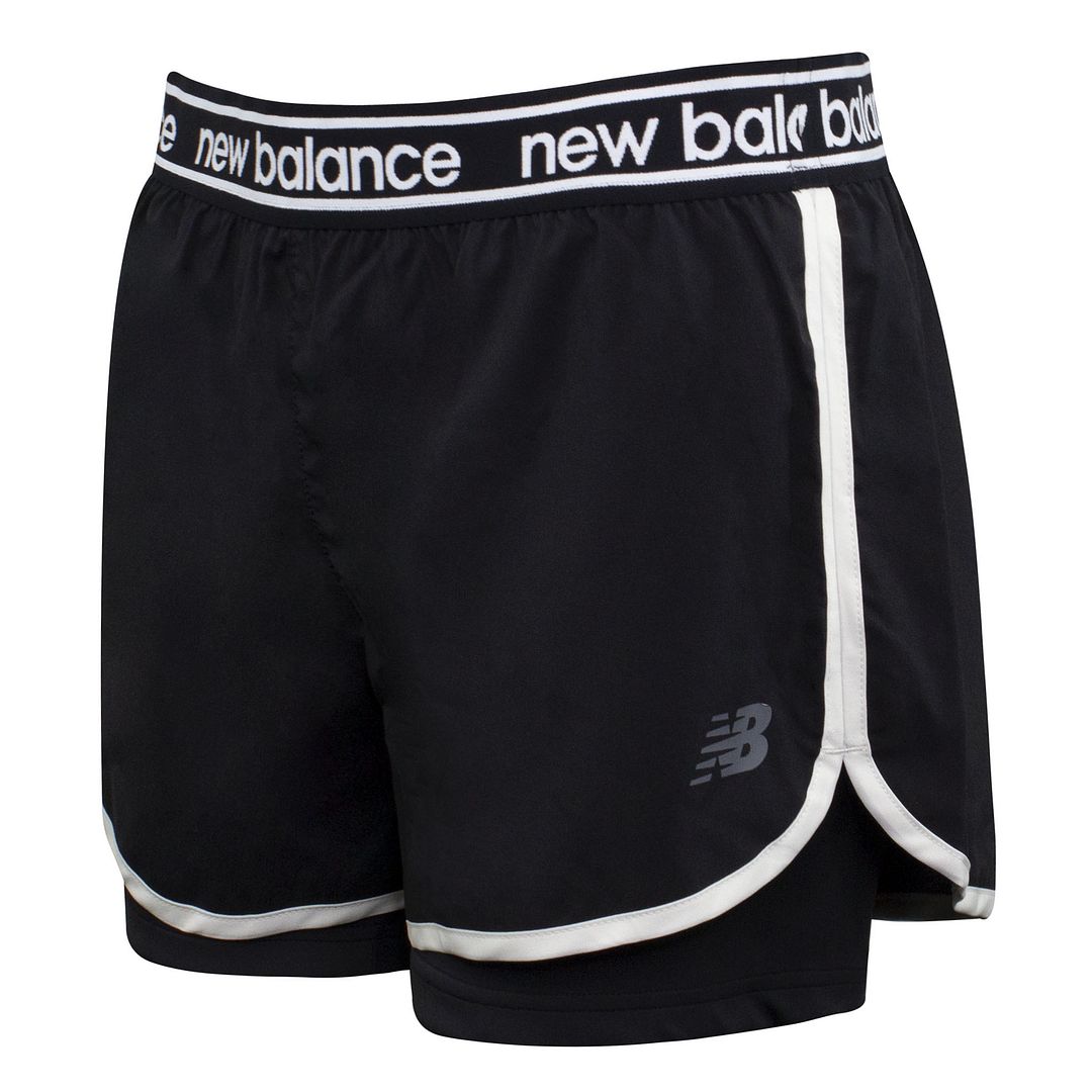 New Balance Relentless 2in Womens Black Running Shorts