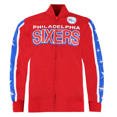Mitchell & Ness NBA Philadelphia 76ers Hook Shot Warm Up Mens Jacket