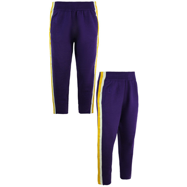 Mitchell & Ness x CLOT LA Lakers Knit Warm Up Mens Track Pants