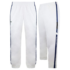 Lacoste Stretch Waist Mens White/Blue Track Pants