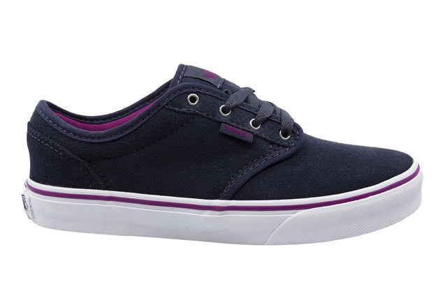 Vans Off The Wall Atwood Kids Navy Plimsolls
