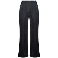 Timberland Wide Leg Relaxed Chambray Womens Navy Linen Pants