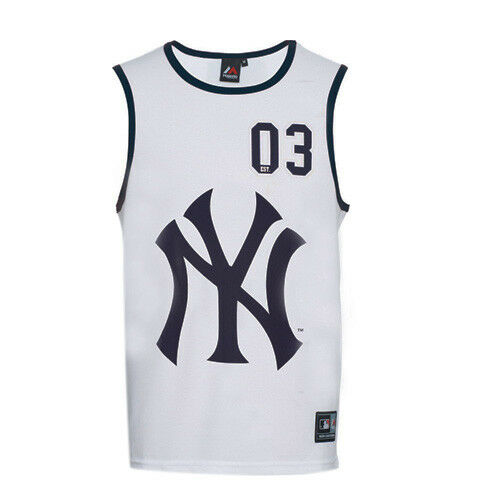 Majestic New York Yankees NYY Mens White Vest