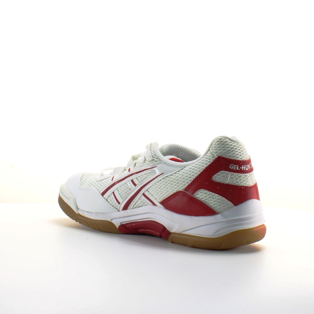 Asics Gel-Hunter 2 Red White Synthetic Womens Lace Up Trainers B25SQ 0101