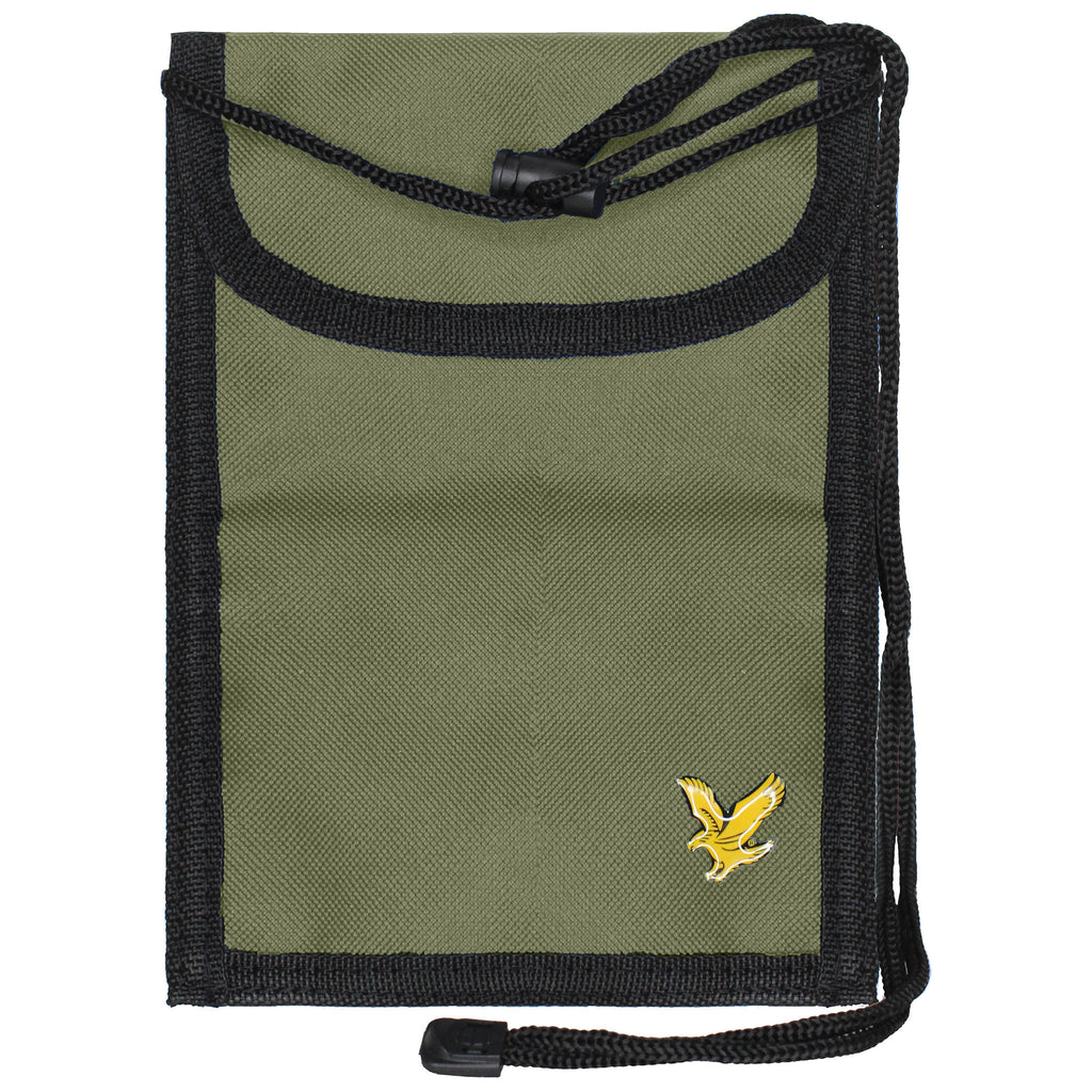 Lyle & Scott Adjustable Mens Khaki Pouch Shoulder Bag