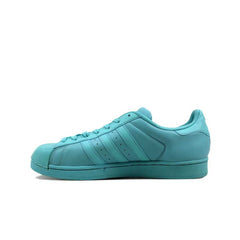 Adidas Superstar Glossy Toe Womens Blue Trainers