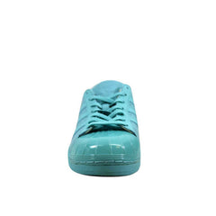 Adidas Superstar Glossy Toe Womens Blue Trainers