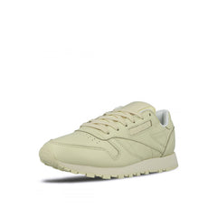 Reebok Classic Pastels Lace-Up Yellow Smooth Leather Womens Trainers BD2772