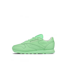 Reebok Classic Pastels Lace-Up Green Smooth Leather Womens Trainers BD2773