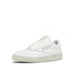 Reebok Club C 85 On The Court LaceUp White Smooth Leather Womens Trainers BD3096