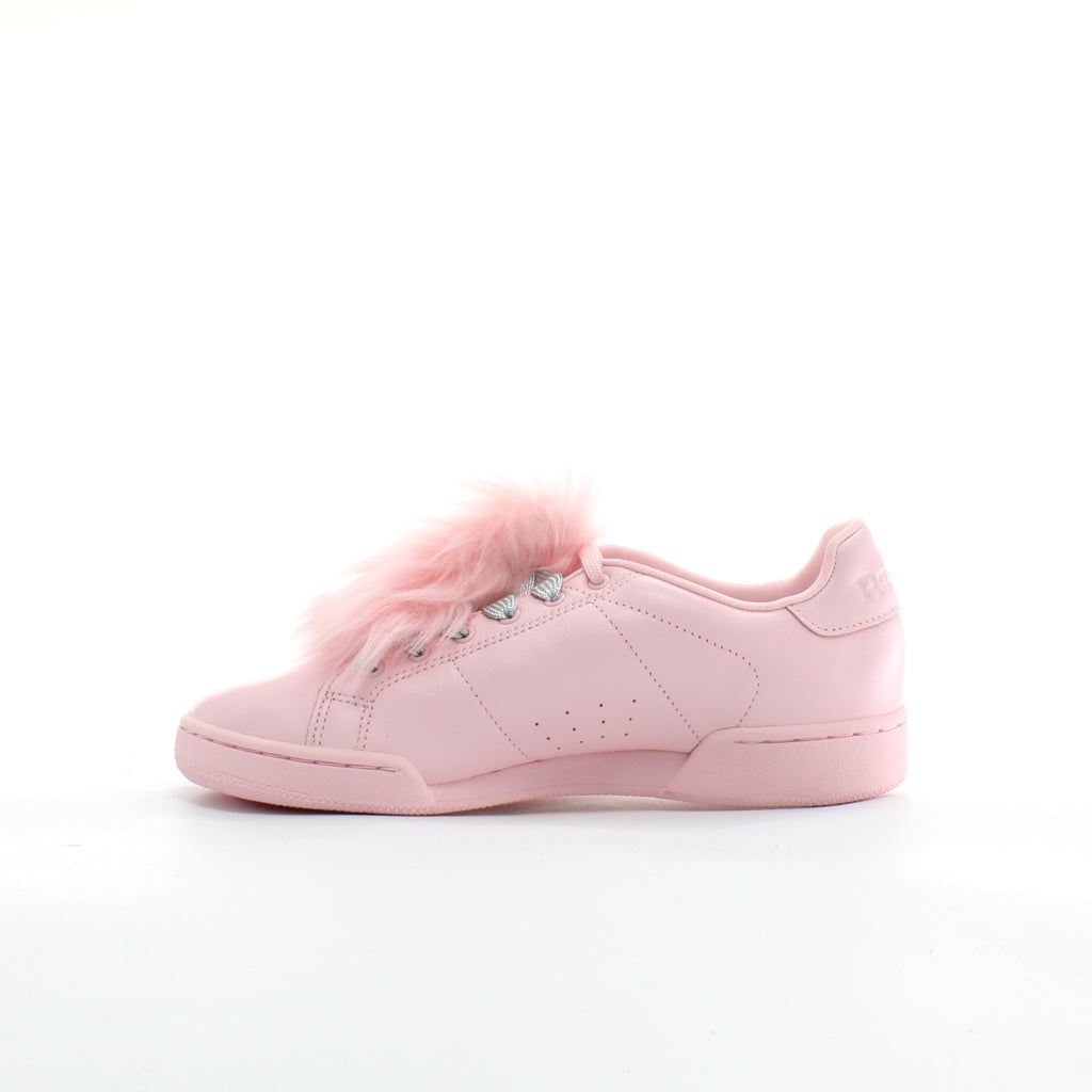 Reebok Npc II Local Heroes Pink Leather Womens Lace Up Trainers BD4455