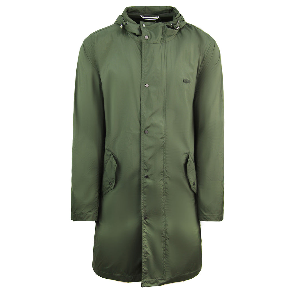 Lacoste Water-Repellent Mens Dark Green Jacket