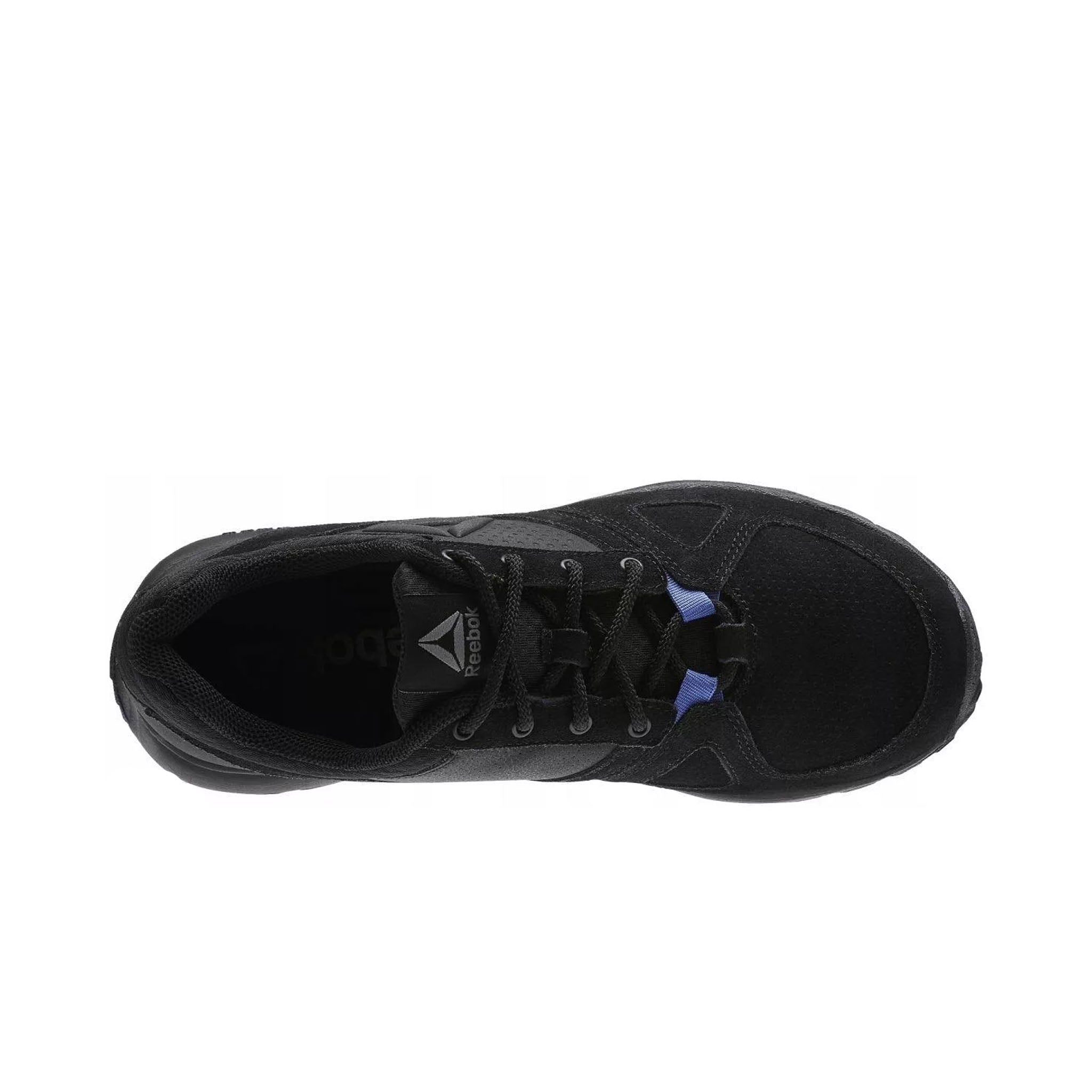 Reebok Sporterra Lace-Up Black Suede Leather Womens Trainers BS5345