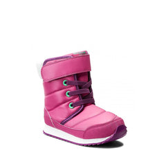 Reebok Snow Prime Lace-Up Pink Smooth Leather Girls Boots BS7779