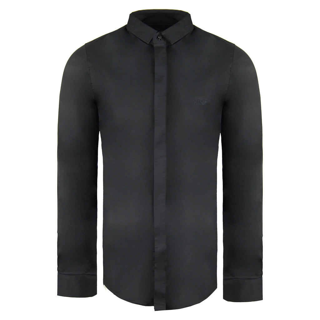 Armani Jeans Extra Slim Mens Black Shirt