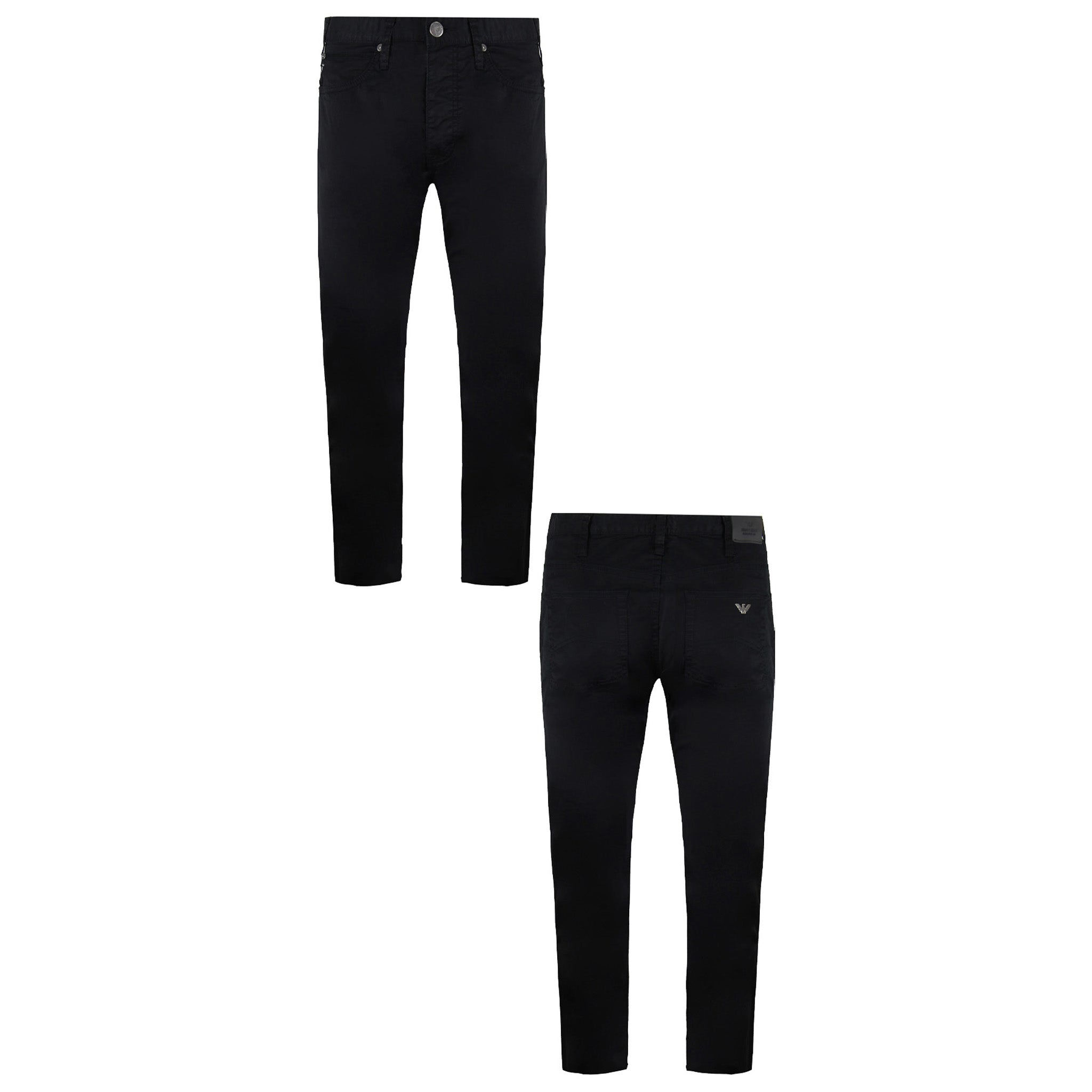 Armani Jeans J45 Slim Fit Mens Black Denim