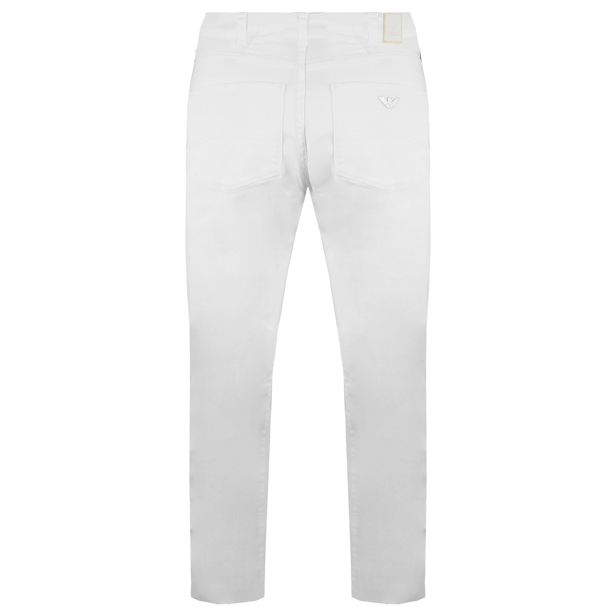 Armani Jeans J45 Slim Fit Mens White Denim