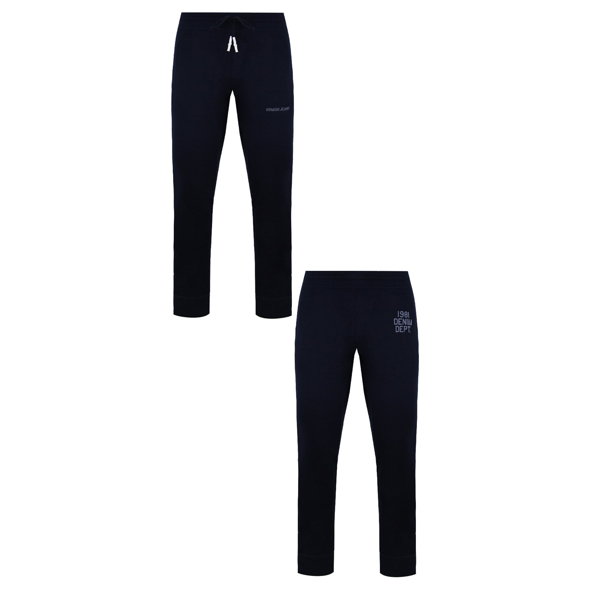 Armani Jeans Mens Navy Track Pants