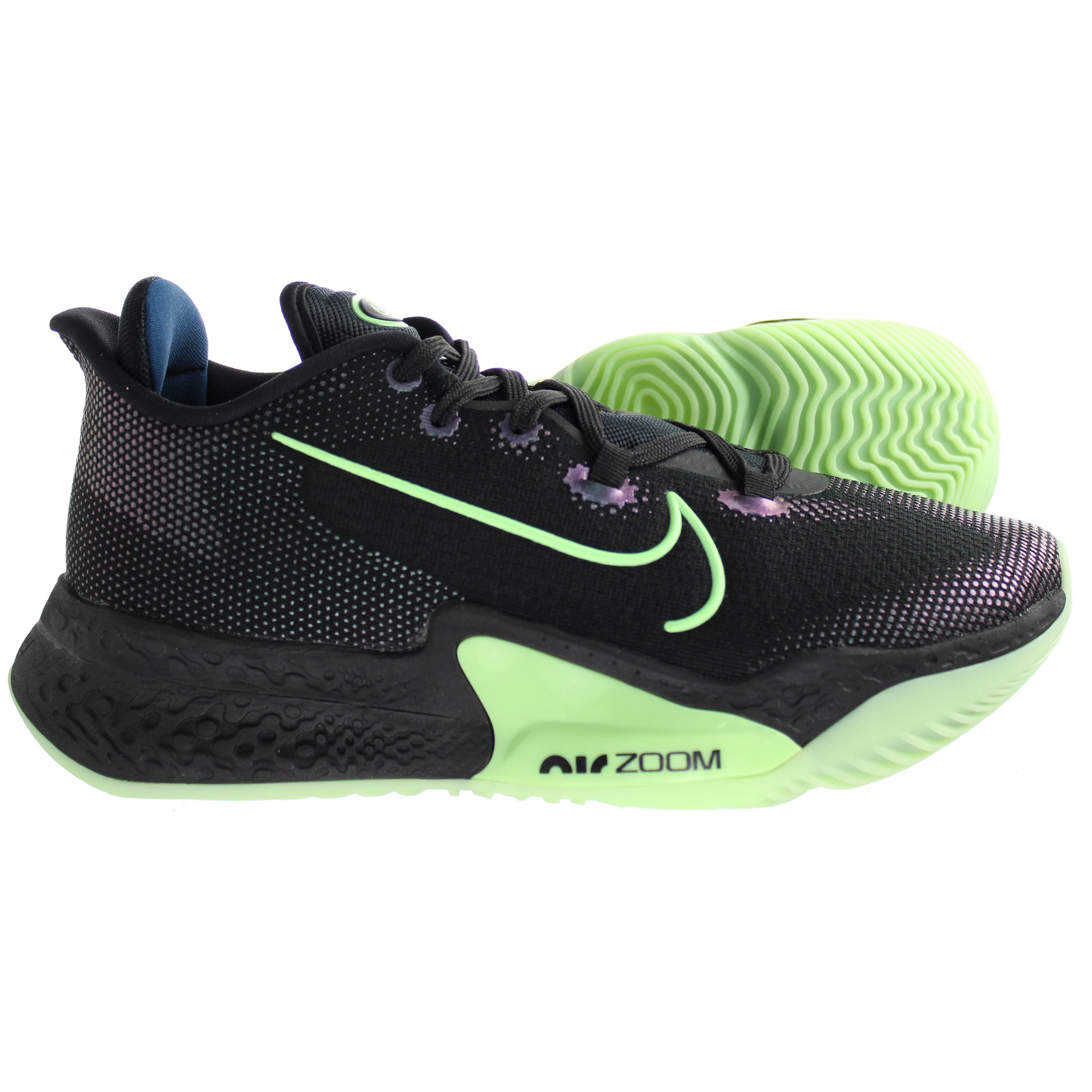 Nike Air Zoom BB Nxt Mens Black Green Basketball Shoes