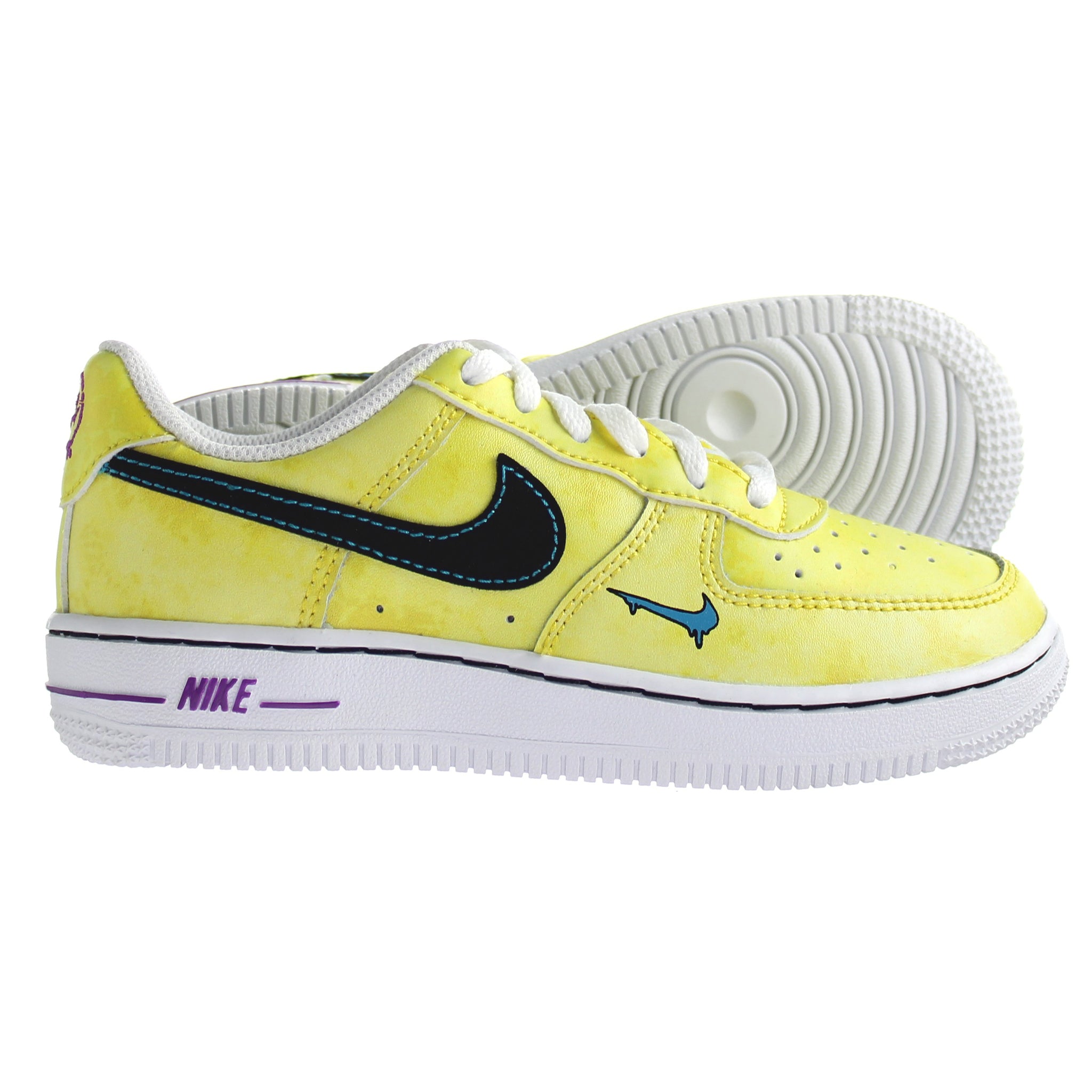 Nike Force LV8 3 Kids Yellow Trainers